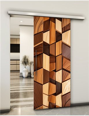 Holzschiebetür Slim-Line - Holzkunst Model 1059
