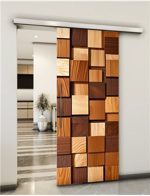 Holzschiebetür Slim-Line - Holzkunst Model 1061