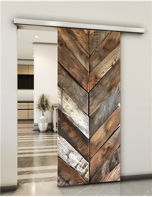 Holzschiebetür Slim-Line - Holzkunst Model 1062