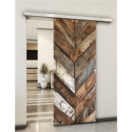 Holzschiebetür Slim-Line - Holzkunst Model 1062