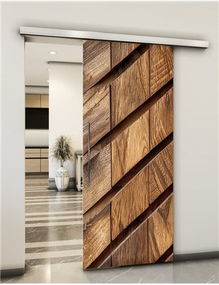 Holzschiebetür Slim-Line - Holzkunst Model 1067