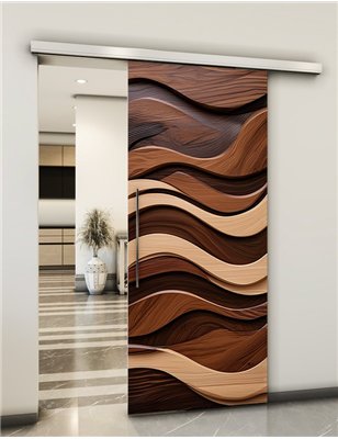 Holzschiebetür Slim-Line - Holzkunst Model 1072