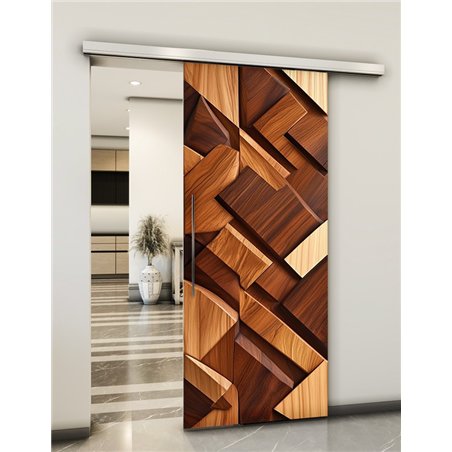 Holzschiebetür Slim-Line - Holzkunst Model 1075