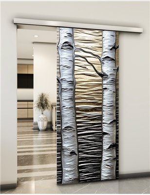 Holzschiebetür Slim-Line - Holzkunst Model 1077