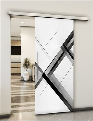 Holzschiebetür Slim-Line - Geometrie  Model 1044