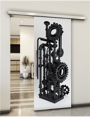 Holzschiebetür Slim-Line - Industrie Model 1032
