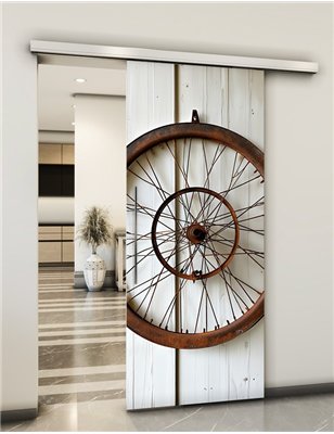 Holzschiebetür Slim-Line - Vintage Model 1037