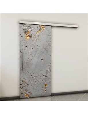 Holzschiebetür Slim-Line - Beton und Stein  Model 1048