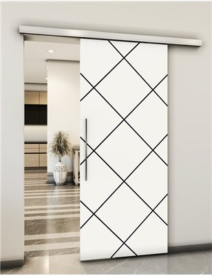 Holzschiebetür Slim-Line - Design-Linien Model 1069