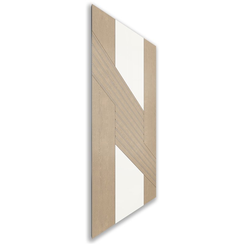 Holzschiebetür Nur Türblatt - Eiche und Weiss Model 1019 Holzschiebetür Nur Türblatt - Eiche und Weiss Model 1019