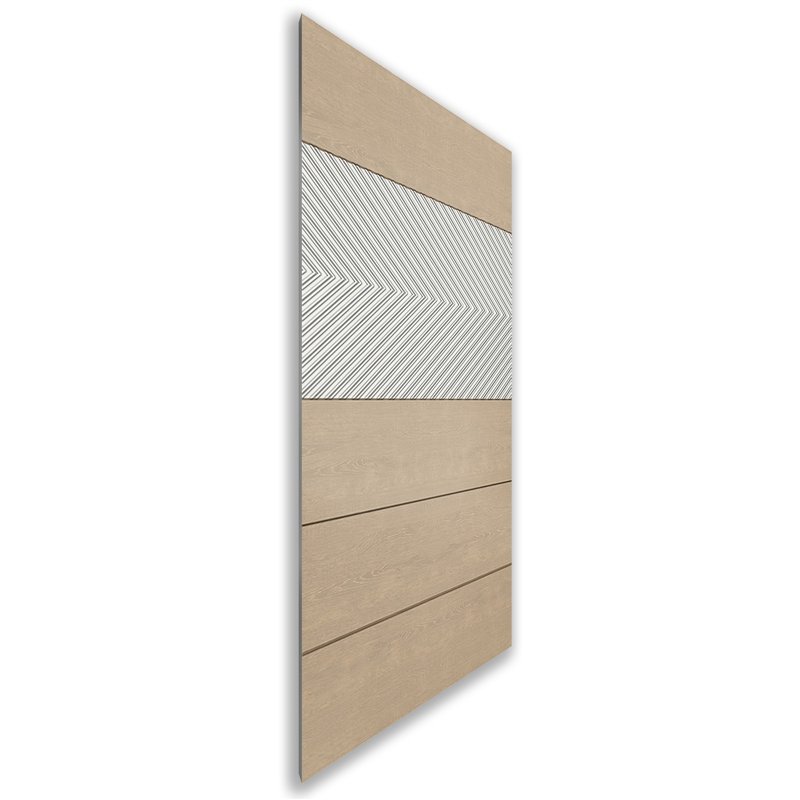 Holzschiebetür Nur Türblatt - Eiche und Weiss Model 1020 Holzschiebetür Nur Türblatt - Eiche und Weiss Model 1020