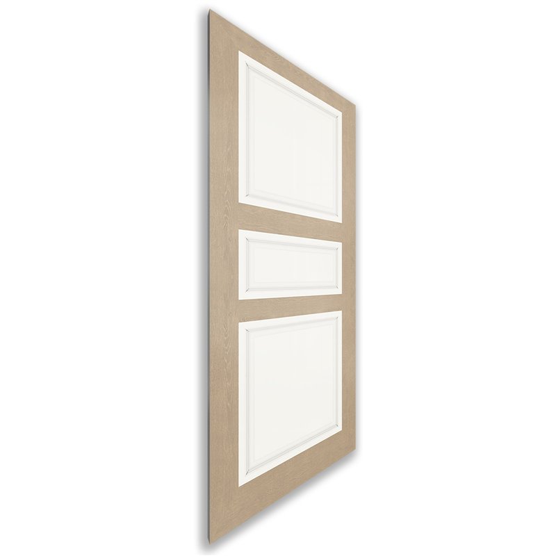 Holzschiebetür Nur Türblatt - Eiche und Weiss Model 1021 Holzschiebetür Nur Türblatt - Eiche und Weiss Model 1021