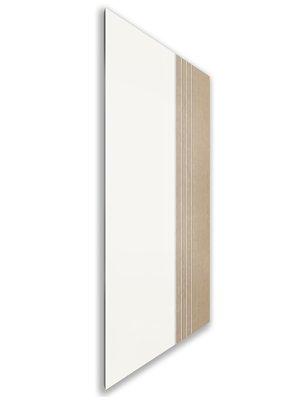 Holzschiebetür Nur Türblatt - Eiche und Weiss Model 1028