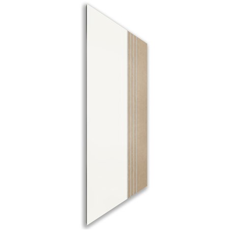 Holzschiebetür Nur Türblatt - Eiche und Weiss Model 1028