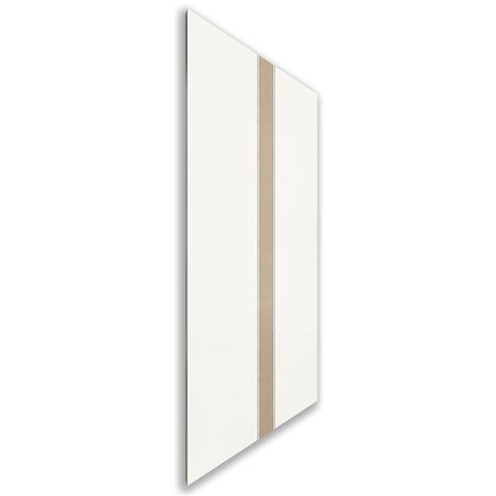 Holzschiebetür Nur Türblatt - Eiche und Weiss Model 1030