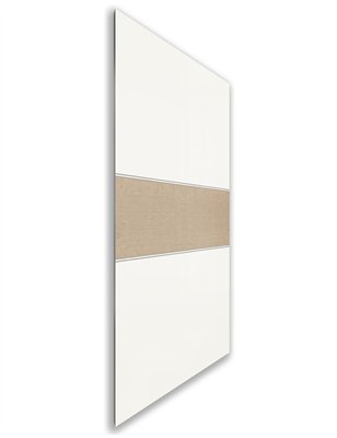 Holzschiebetür Nur Türblatt - Eiche und Weiss Model 1032