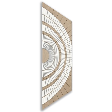 Holzschiebetür Nur Türblatt - Eiche und Weiss Model 1036
