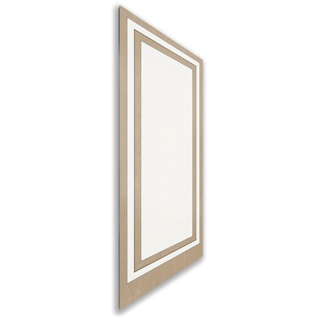 Holzschiebetür Nur Türblatt - Eiche und Weiss Model 1041