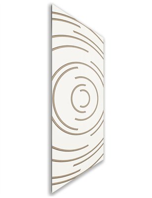 Holzschiebetür Nur Türblatt - Eiche und Weiss Model 1046