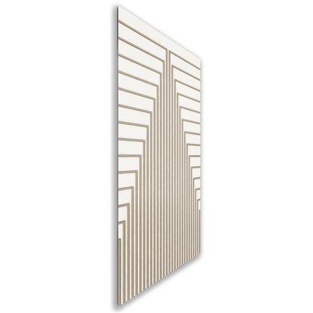 Holzschiebetür Nur Türblatt - Eiche und Weiss Model 1053