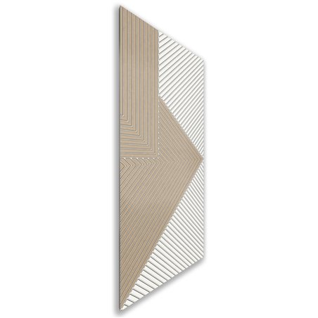 Holzschiebetür Nur Türblatt - Eiche und Weiss Model 1058