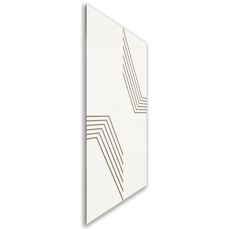Holzschiebetür Nur Türblatt - Eiche und Weiss Model 1060