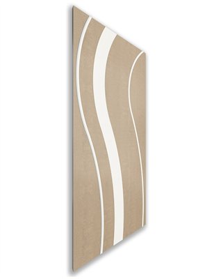 Holzschiebetür Nur Türblatt - Eiche und Weiss Model 1064