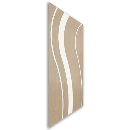 Holzschiebetür Nur Türblatt - Eiche und Weiss Model 1064