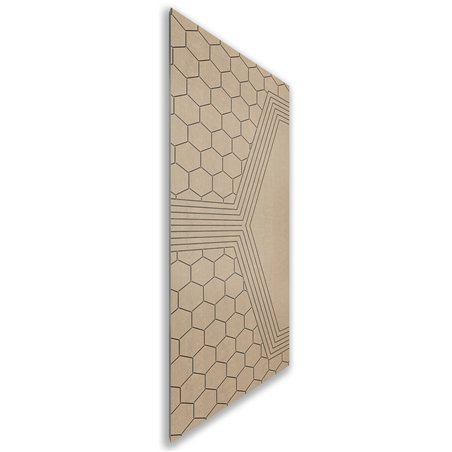 Holzschiebetür Nur Türblatt - Eiche und Weiss Model 1080