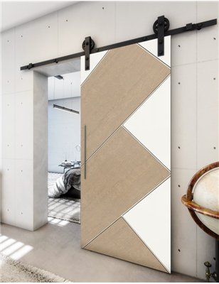 Holzschiebetür Barn-Line - Eiche und Weiss Model 2026