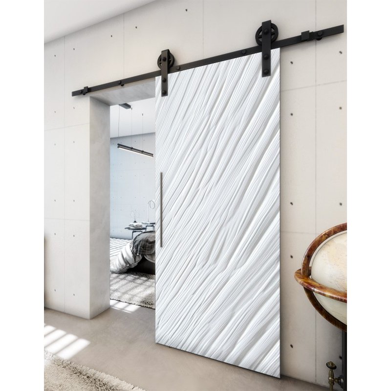 Holzschiebetür Barn-Line - Weiss 3D Model 2018 Holzschiebetür Barn-Line - Weiss 3D Model 2018
