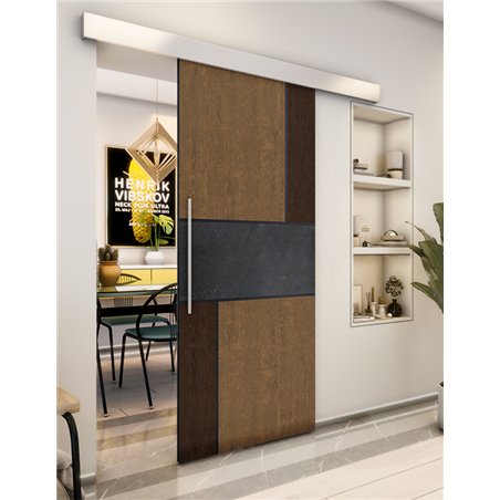 Holzschiebetür Eco-Line - Holz-Mix Model 2027