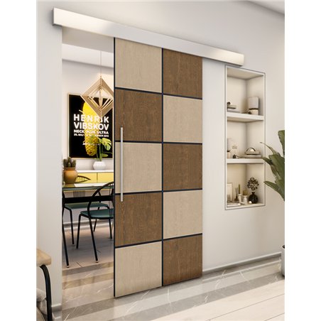 Holzschiebetür Eco-Line - Holz-Mix Model 2029
