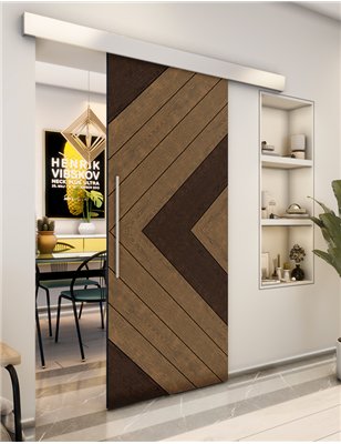 Holzschiebetür Eco-Line - Holz-Mix Model 2038