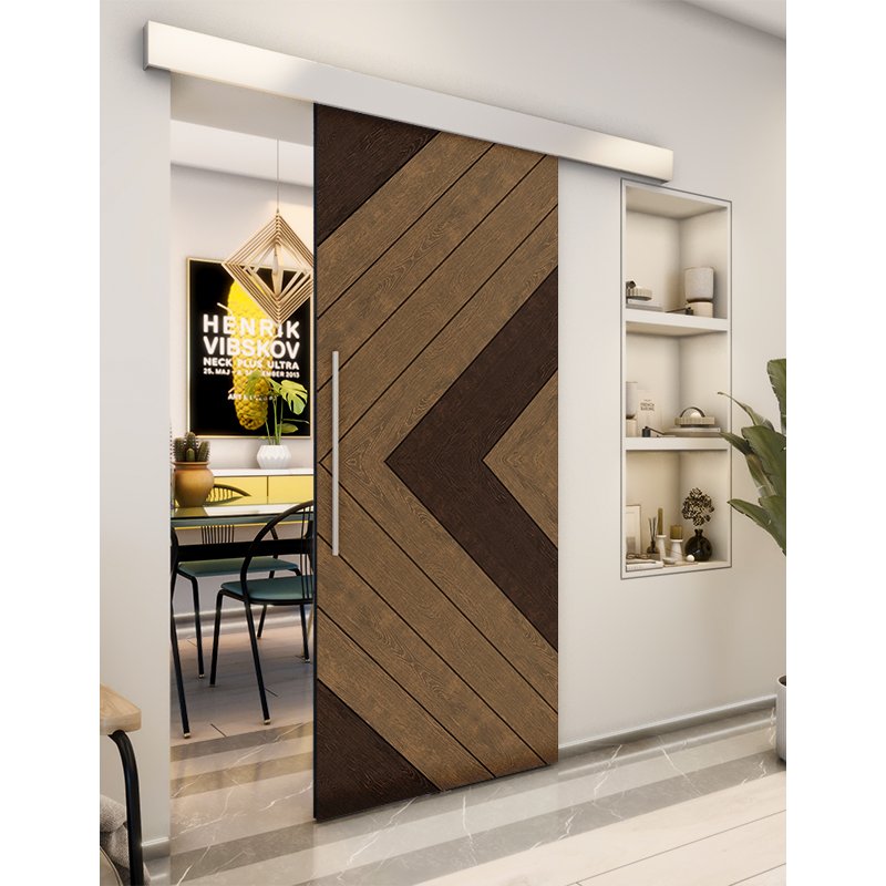 Holzschiebetür Eco-Line - Holz-Mix Model 2038 Holzschiebetür Eco-Line - Holz-Mix Model 2038