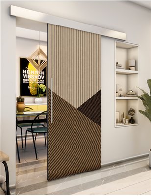 Holzschiebetür Eco-Line - Holz-Mix Model 2044