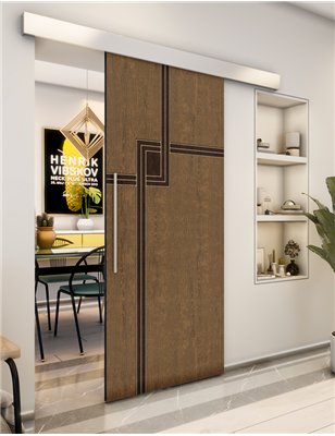 Holzschiebetür Eco-Line - Holz-Mix Model 2059