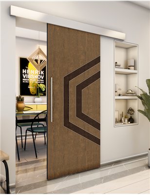 Holzschiebetür Eco-Line - Holz-Mix Model 2072