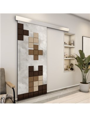 Holzschiebetür Eco-Line - Holz-Mix  Model 2081