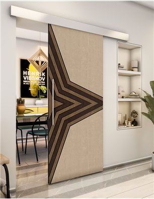 Holzschiebetür Eco-Line - Holz-Mix  Model 2083