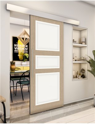 Holzschiebetür Eco-Line - Eiche und Weiss Model 2021