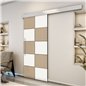 Holzschiebetür Eco-Line - Eiche und Weiss Model 2029 Holzschiebetür Eco-Line - Eiche und Weiss Model 2029
