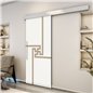 Holzschiebetür Eco-Line - Eiche und Weiss Model 2071 Holzschiebetür Eco-Line - Eiche und Weiss Model 2071