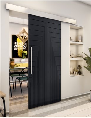 Holzschiebetür Eco-Line - Schwarz Model 2052