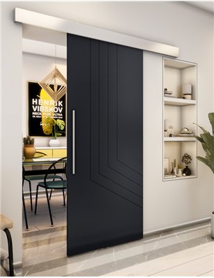 Holzschiebetür Eco-Line - Schwarz Model 2073