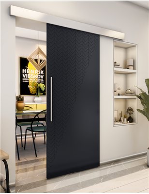 Holzschiebetür Eco-Line - Schwarz Model 2078