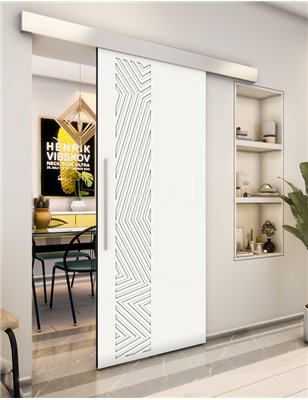 Holzschiebetür Eco-Line - Weiss Model 2070