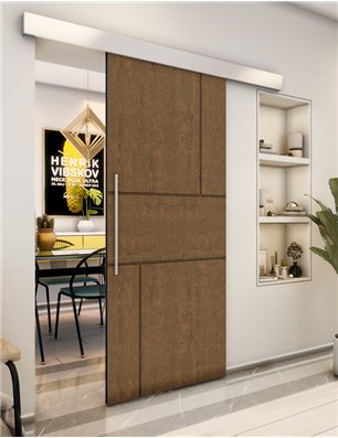 Holzschiebetür Eco-Line - Nussbaum  Model 2027
