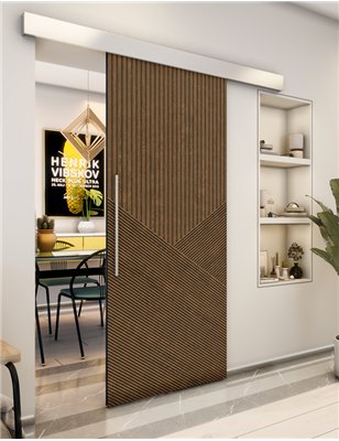 Holzschiebetür Eco-Line - Nussbaum Model 2044
