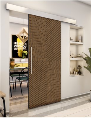 Holzschiebetür Eco-Line - Nussbaum Model 2050